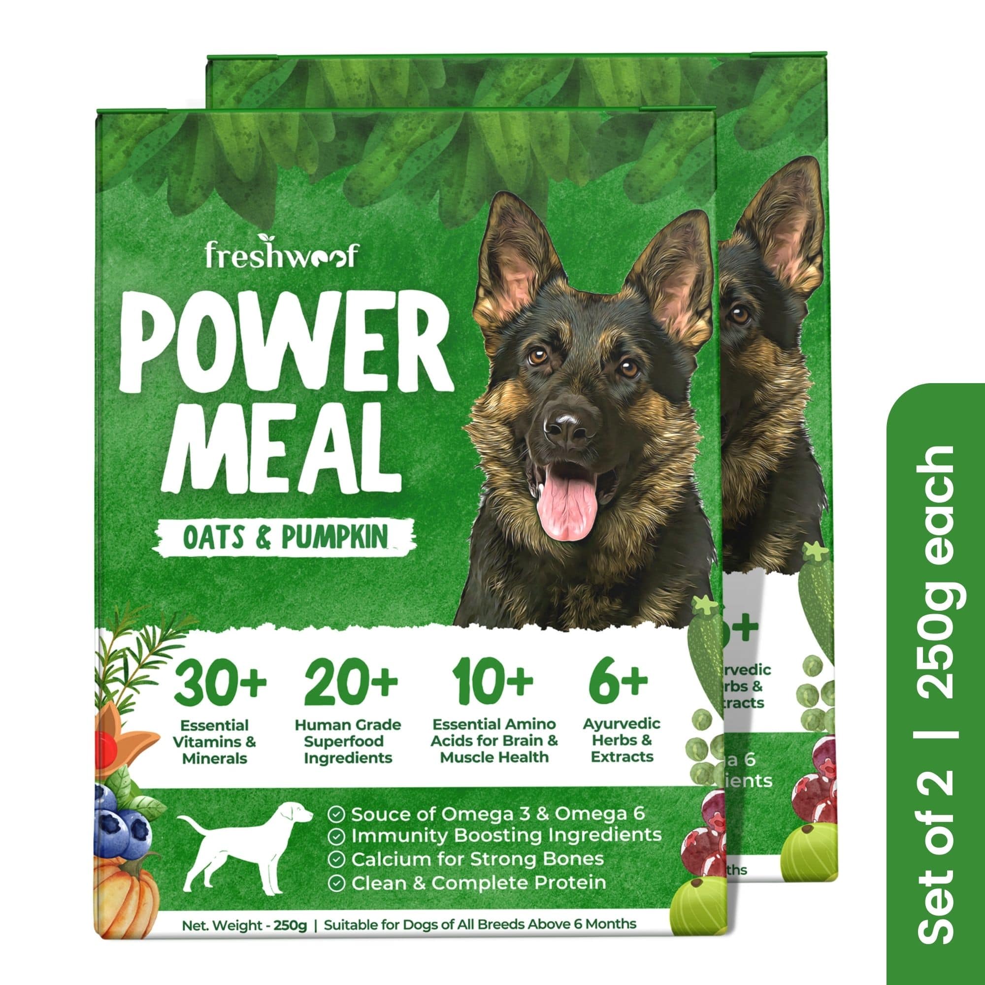 Power Meals 100 Natural Wet Dog Food with Added Vitamins Minerals Oats Pumpkin