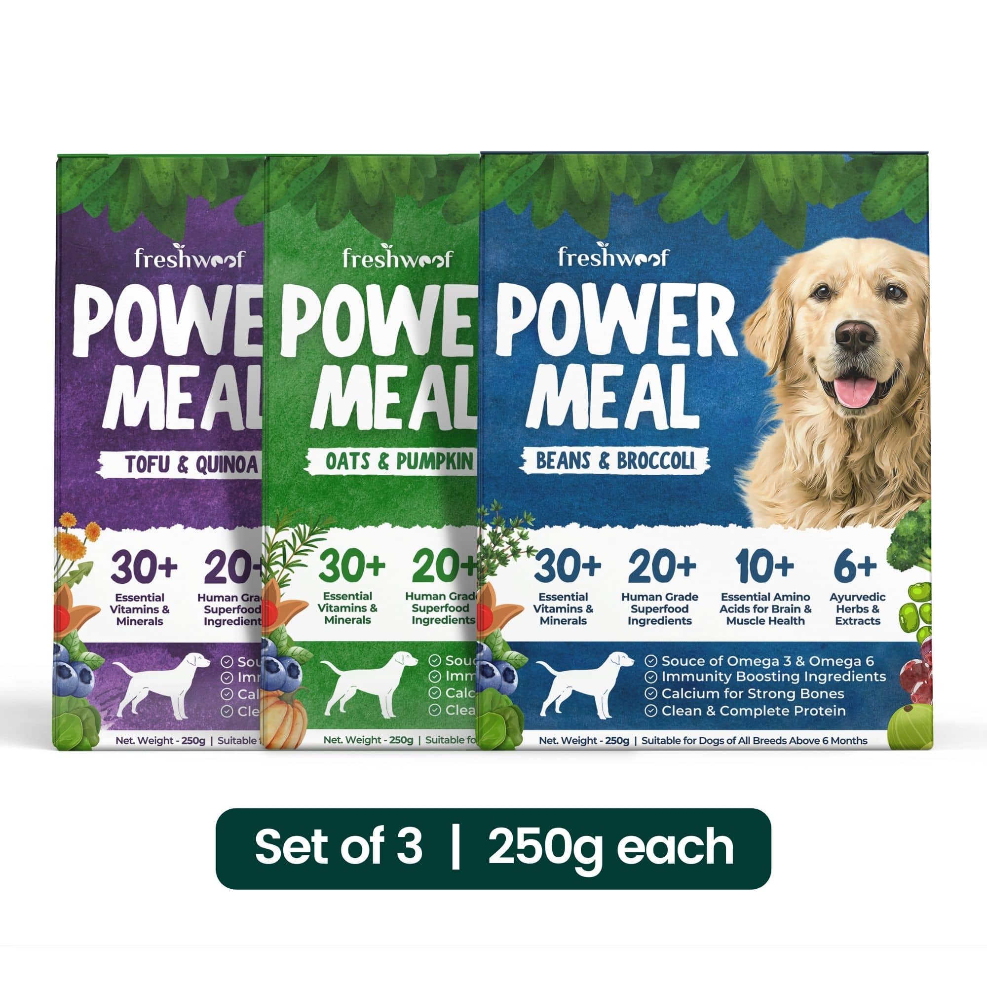 Power Meals 100 Natural Wet Dog Food with Added Vitamins Minerals Combo All Recipes